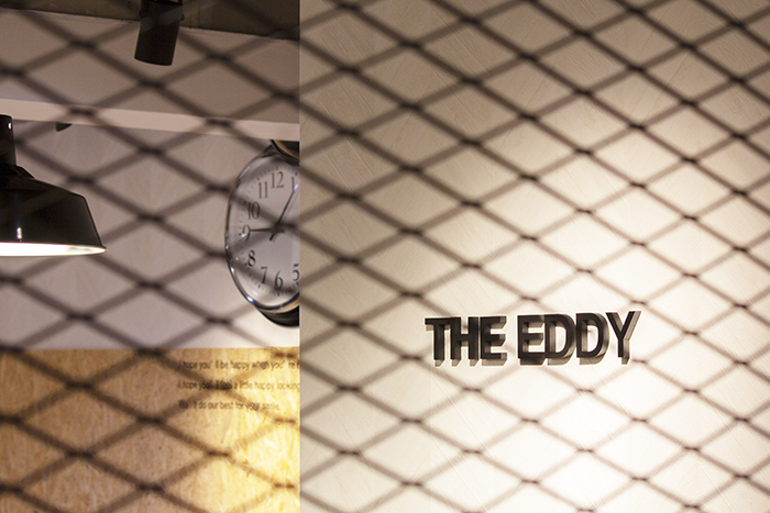 美容室　THE EDDY（エディ）店舗内装デザイン 店ロゴ