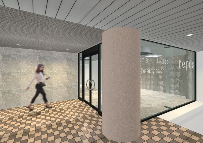 hairsalon repos CGファサード