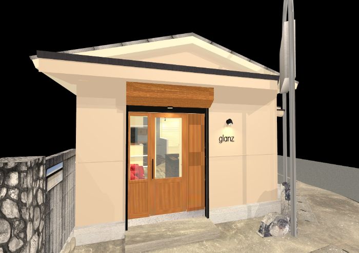 美容室GLANZ CGァサード1