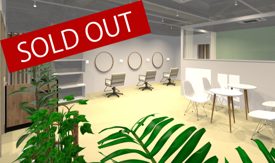 ○の印象を残す美容室店舗デザイン