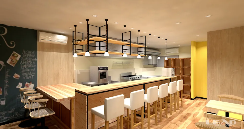 ナチュラルな雰囲気でカフェ営業